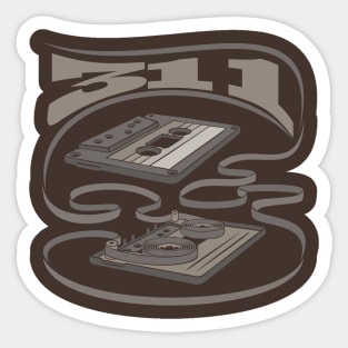 311 Exposed Cassette Sticker